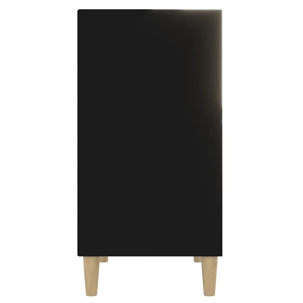 Credenza | Madia | Buffet da pranzo | Armadio da pranzo Nera 57x35x70 cm in Legno Multistrato