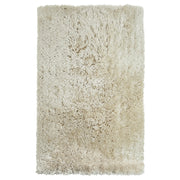 Tappeto Shaggy Tappeto a pelo lungo Solid Beige Poliestere Rettangolare 140 x 200 cm
