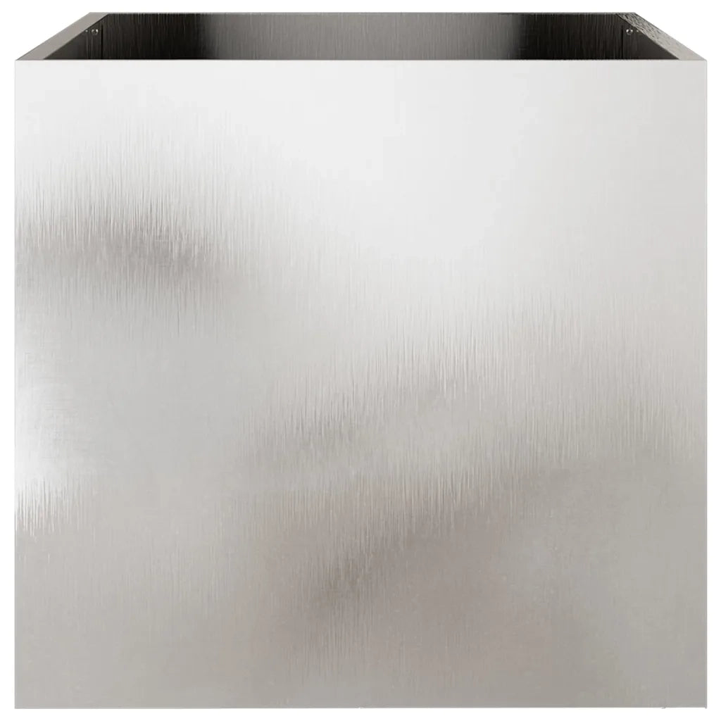 Fioriere 2 pz Argento 49x47x46 cm in Acciaio Inox 841568