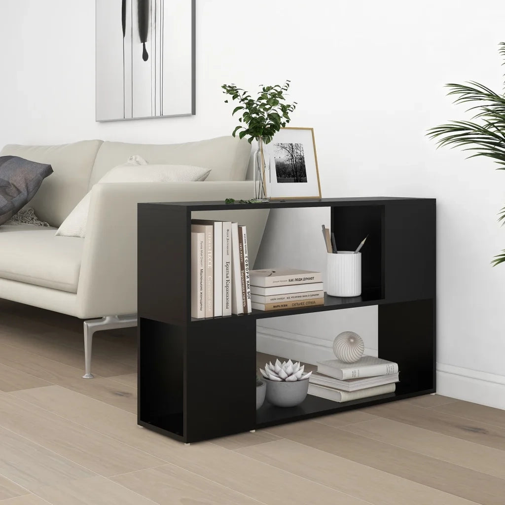 Libreria Nera 100x24x63 cm in Truciolato 809171