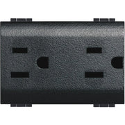 Living Int. - Presa duplex universale 2P+T 16A 127-250 Vac - standard americano - L4188