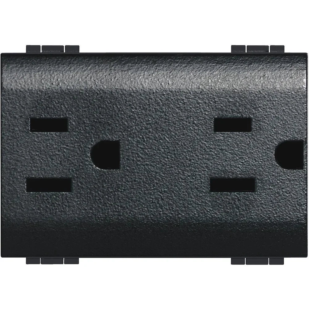 Living Int. - Presa duplex universale 2P+T 16A 127-250 Vac - standard americano - L4188