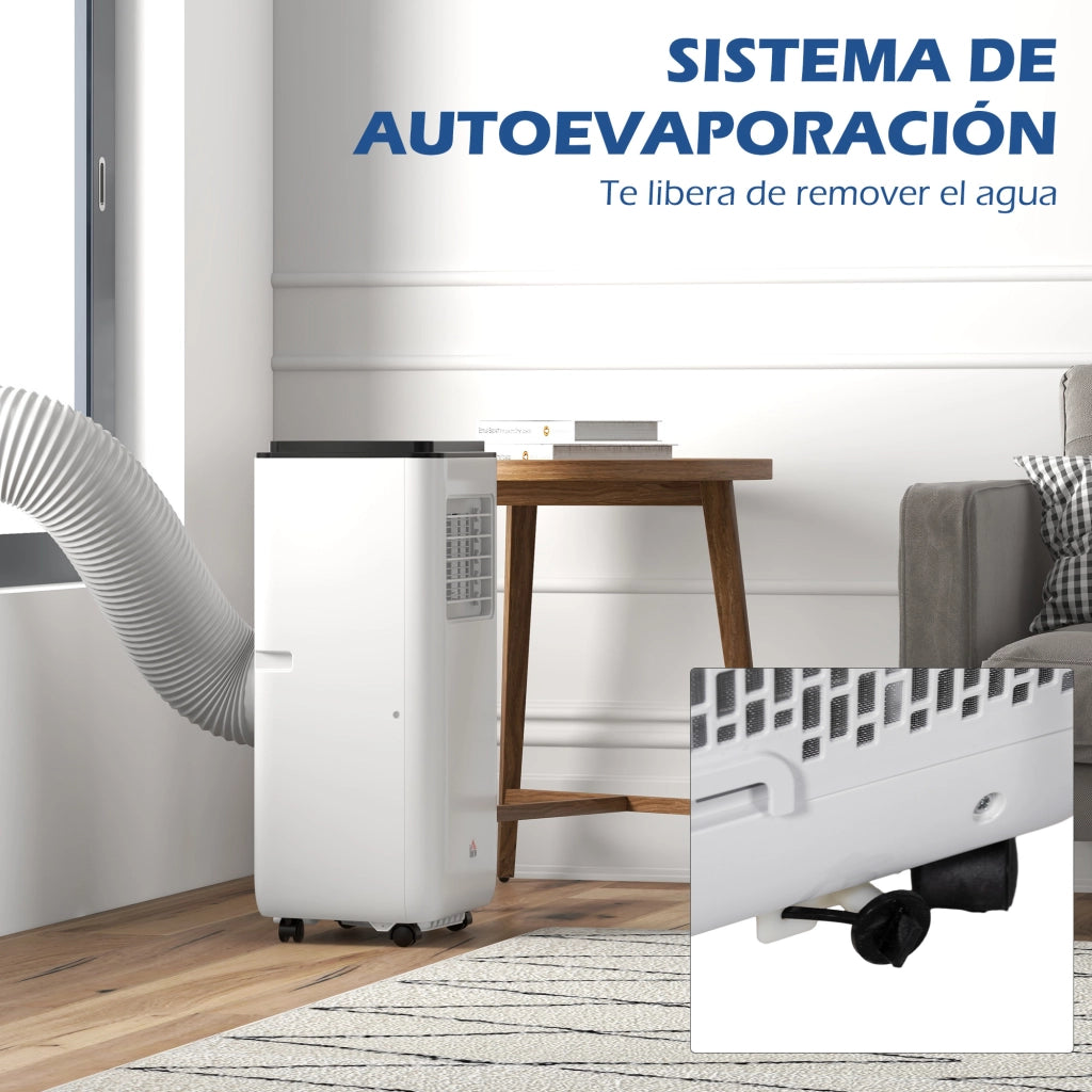Condizionatore Portatile 10000 BTU 2900W ¨C zephmum ¨C 33x28x70,4 cm Bianco