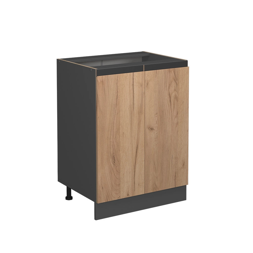 Vicco Mobile alto Quercia dorata 60 cm Forma a J, senza piano di lavoro