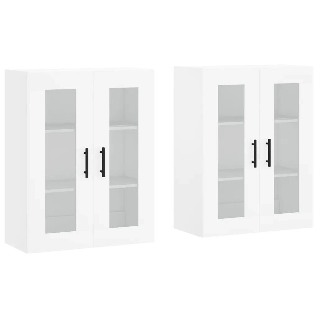 Armadietti a Parete 2 pz Bianchi in Legno Multistratocod mxl 94146