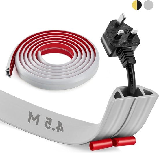 45m cavo di scollegio flessibile per pavimento - 3 canali - autoadesivo - grigio