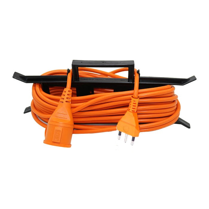V-TAC Prolunga 1 Via 10/16A presa Italiana Schuko con cavo VDE H05VV-F 3G1.5mm 15m con spina Italiana 16A con telaio portacavi - SKU 8834