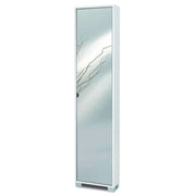 SCARPIERA BIANCO FIAMMATO 43X18XH190CM A SPECCHIO