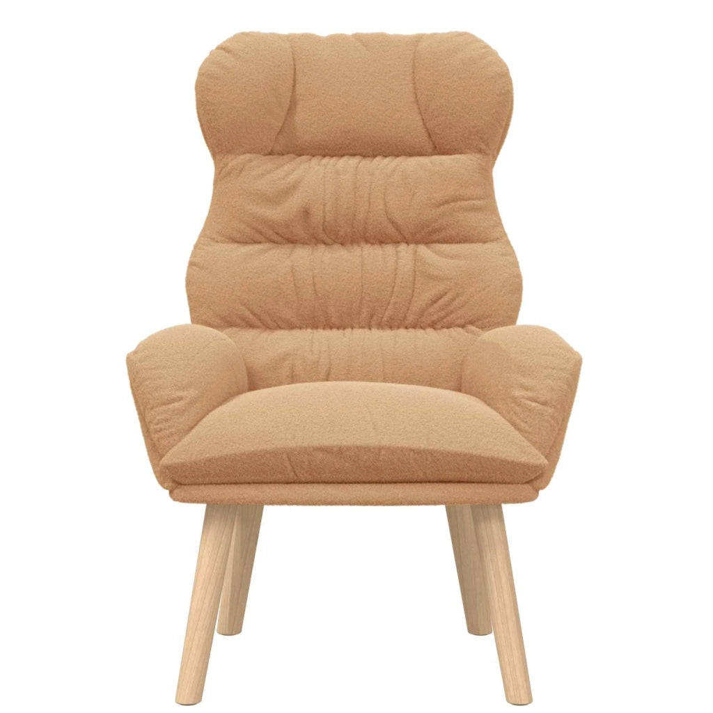 poltrona Beige 69 x 74 x 93 cm Tessuto Sherpa 42001885
