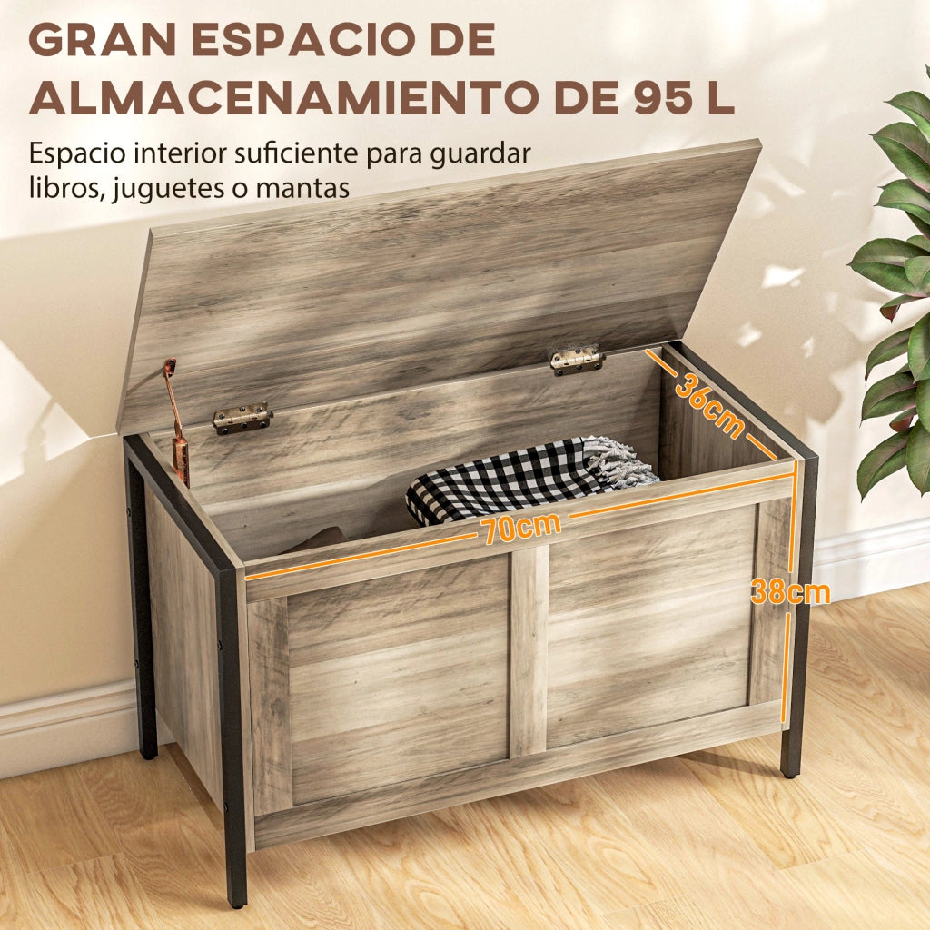 Letto contenitore con cassetti ¨C zephmum ¨C 80x40x50 cm grigio
