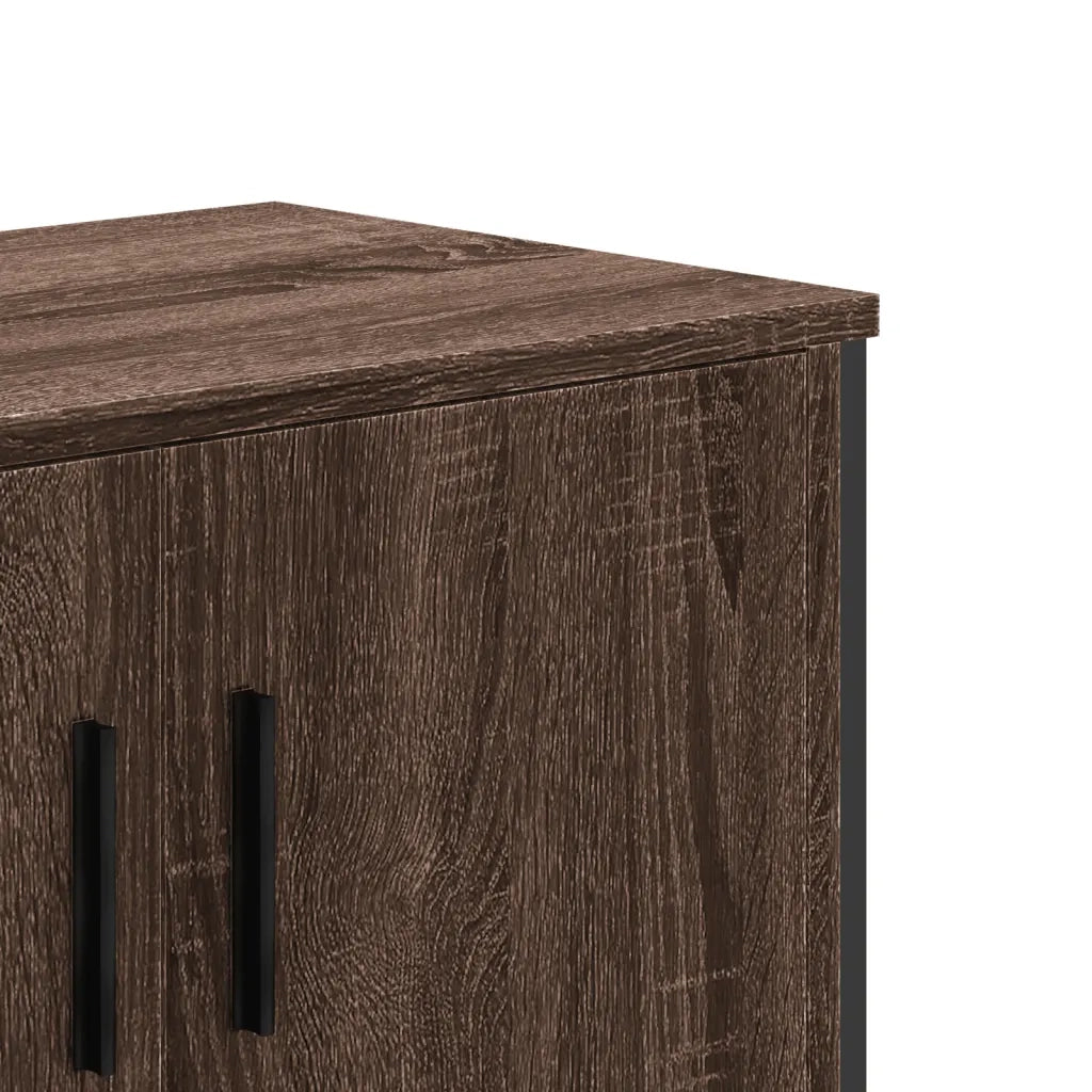vidaXL Mobile Porta TV Rovere Marrone 122x34x41cm in Legno Multistrato