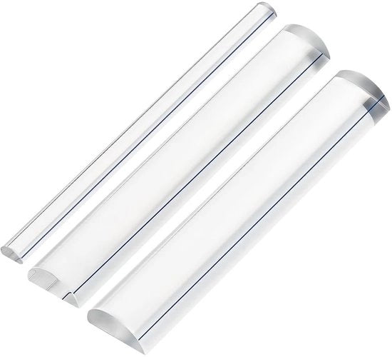 Set di ingranditori da tavolo 3 pezzi - Cerca ingranditori a cristallo - Strisce guida lettura - Scatola di conservazione - Cristallo trasparente - Diverse dimensioni - Linea di lettura