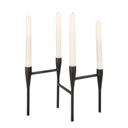 Portacandela Candle, Nero, Metallo, 28x15x21 cm