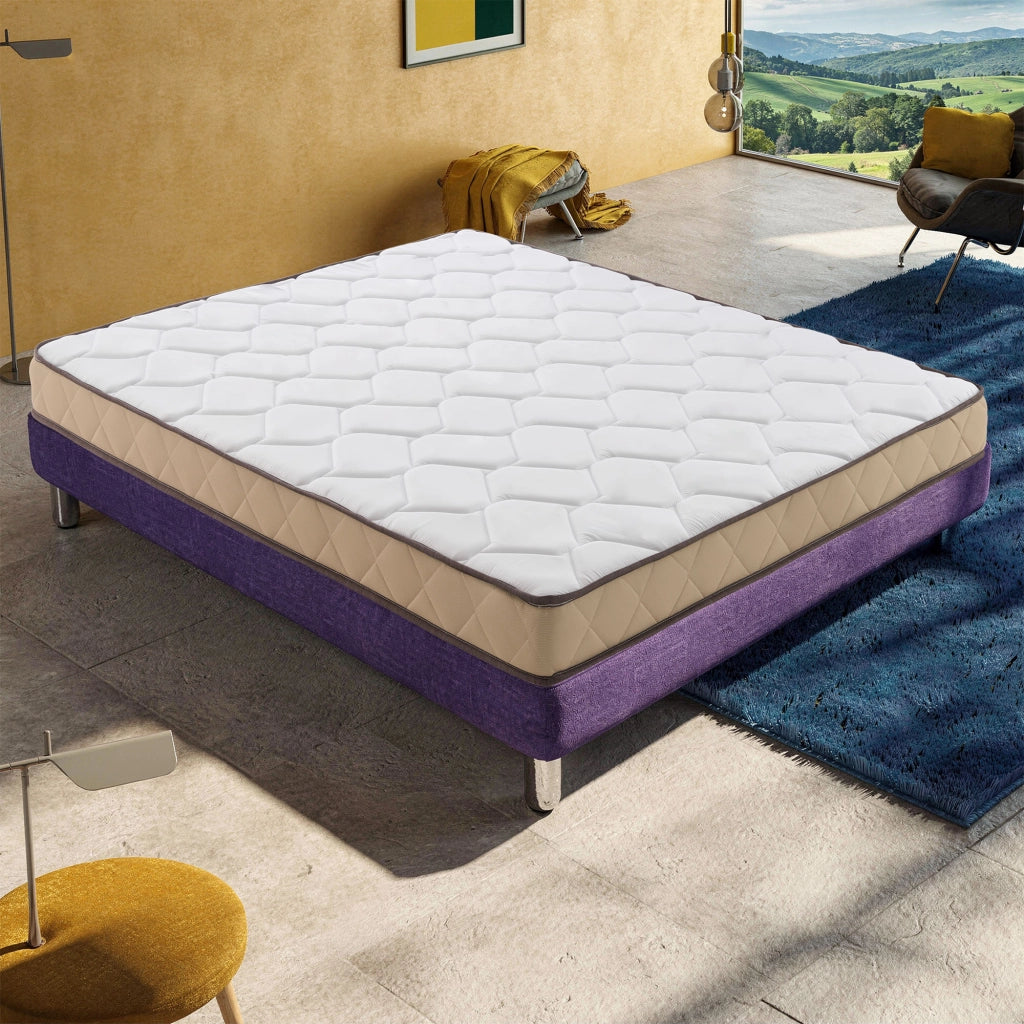 Materasso Piazza e Mezza 140x190 in Memory Foam, Altezza 15 cm, Ortopedico e Indeformabile, Rigidità H3, GIOIA
