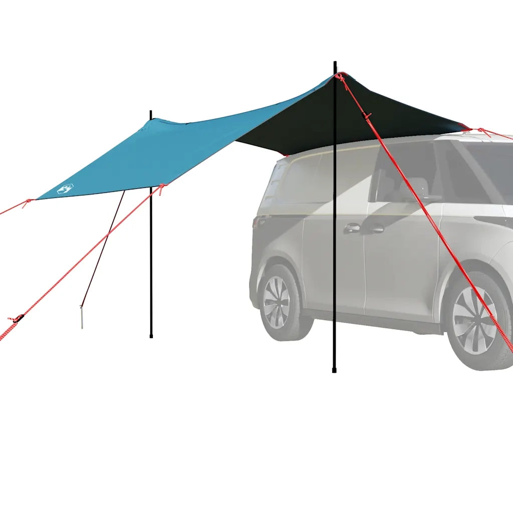 Tenda da Campeggio per Auto-Tenda per Escursionismo Blu Impermeabile 614966