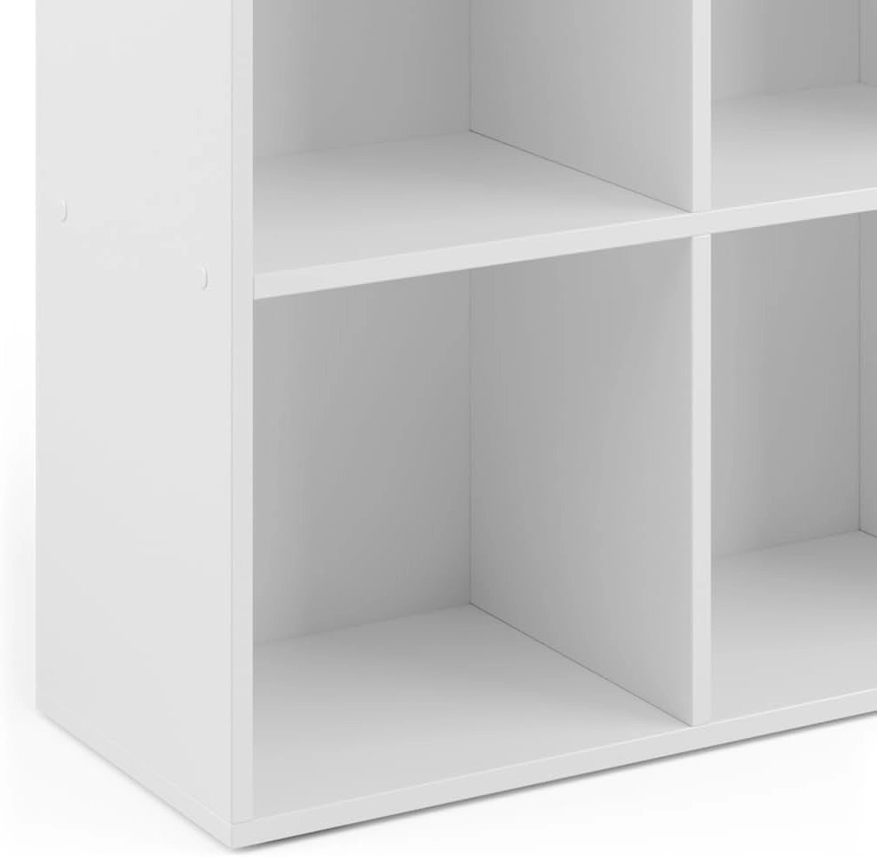 Libreria, Bianco, 72 x 90.2 cm 4 scomparti, per la conservazione e l'organizzazione di supporti e accessori