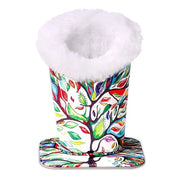 Supporto occhiali in pelle di flanella con chiusura magnetica - impermeabile e resistente ai graffi - ideale per accessori da ufficio - contenitore occhiali