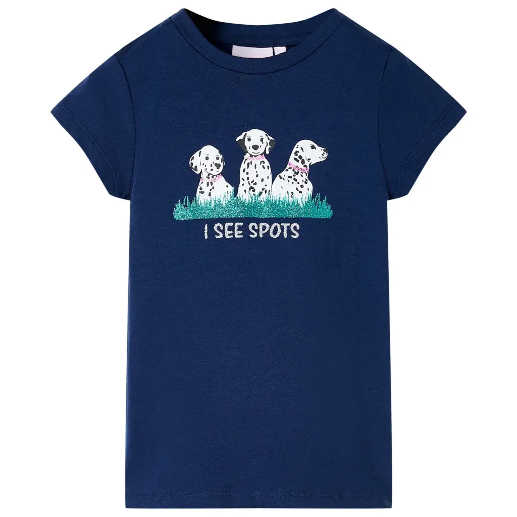 Maglietta da Bambina Blu Marino 140cod mxl 132706