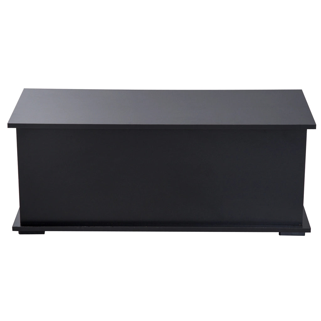 Coffre de rangement grande capacit¨¦ ¨C zephmum ¨C legno 100x40x40 cm nero