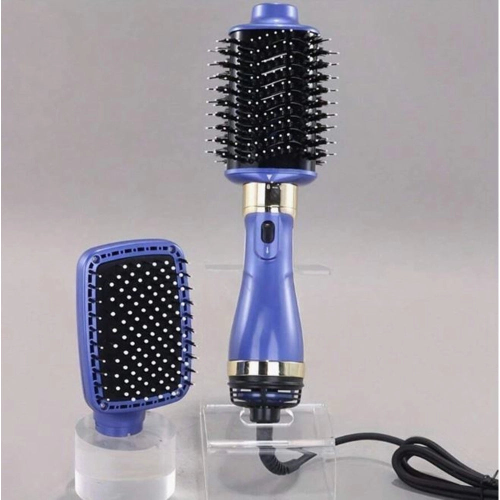 Trade Shop - Asciugacapelli Styler Volumizzante 2 In 1 Professionale Spazzola Elettrica Ad Aria Calda -