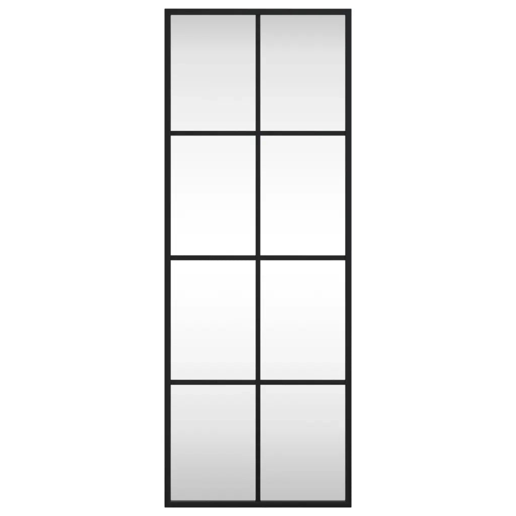 Specchio da Parete Nero 30x80 cm Rettangolare in Ferrocod mxl 130659