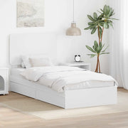 Letto con Contenitore Bianco 75 x 190 cm Legno multistrato 3412735