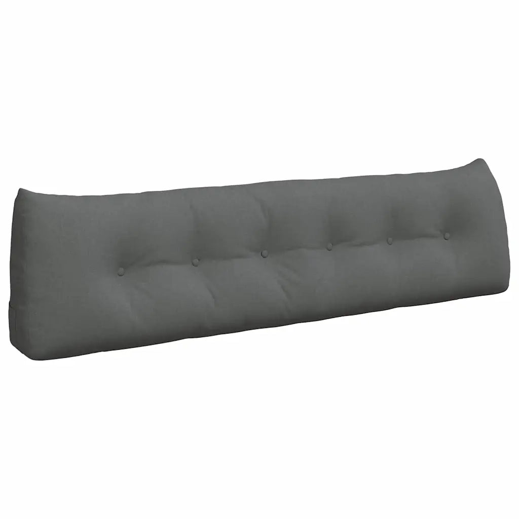 Cuscino per Schiena Grigio scuro 180 x 24 x 50 cm Tessuto 42014558