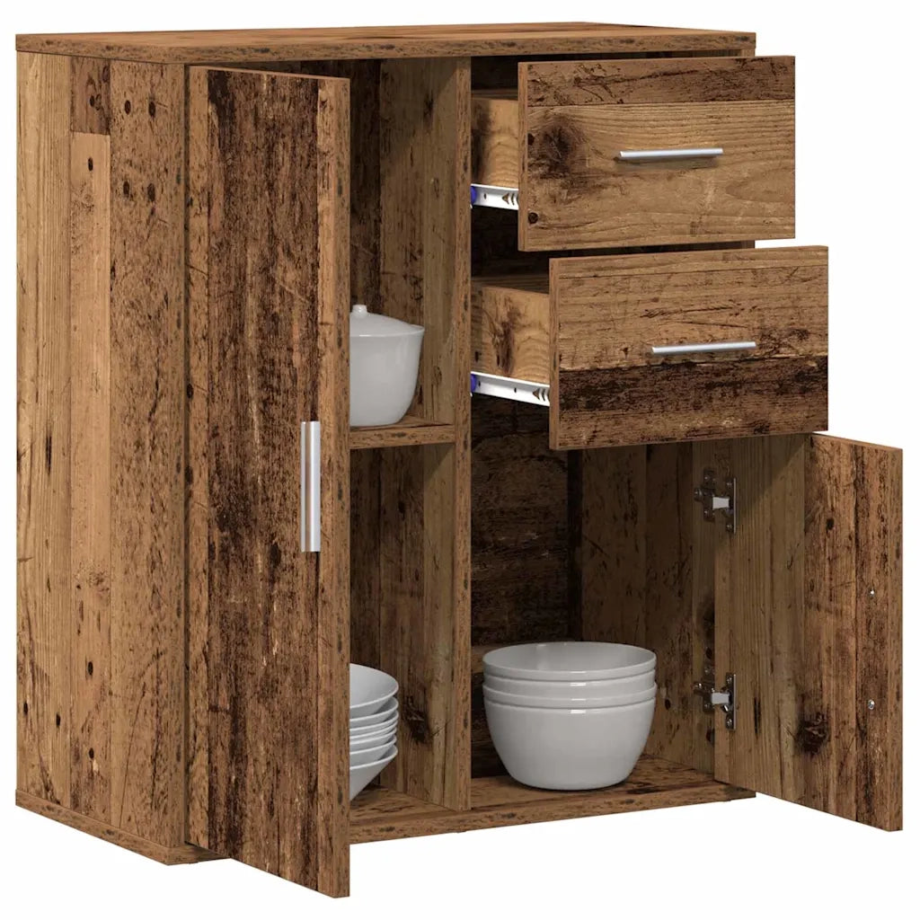 Credenza-Buffet-Armadio da cucina Legno vecchio 60 x 31 x 70 cm Legno multistrato 435149