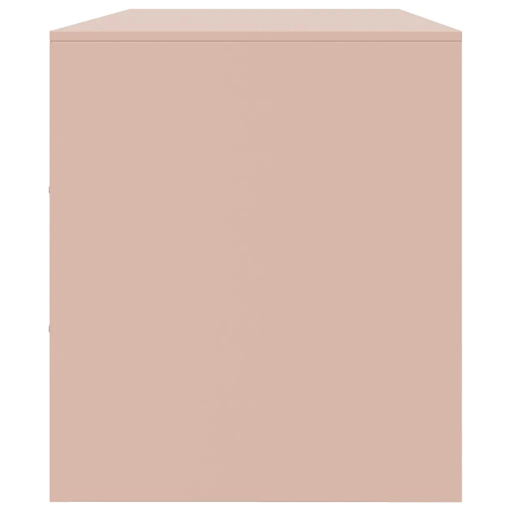 Mobile Porta TV Rosa 99x39x44 cm in Acciaio 841686