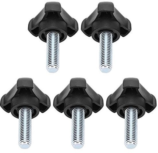 Viti a gabbia 5 pezzi M10 - Viti a gabbia con testa triangolare - Materiale plastico - Progettazione ergonomico - Sostenibile - Facile da utilizzare - Viti a gabbia