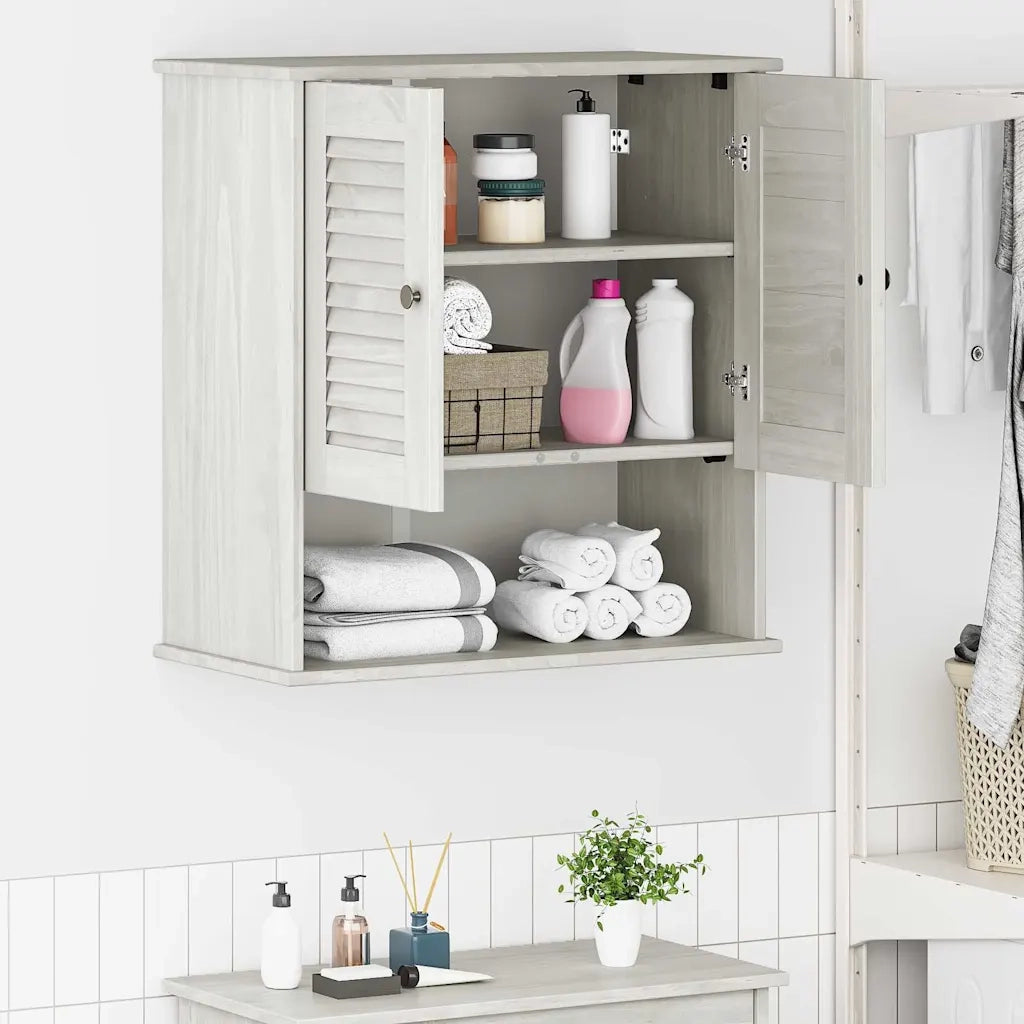 vidaXL Mobiletto da Bagno a Muro VIGO Bianco 67,5 x 34 x 71,5 cm