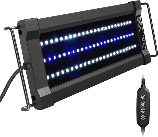 Illuminazione LED per Acquario con Luce Lunare - IP67 Resistente all'Acqua, 30-43 cm