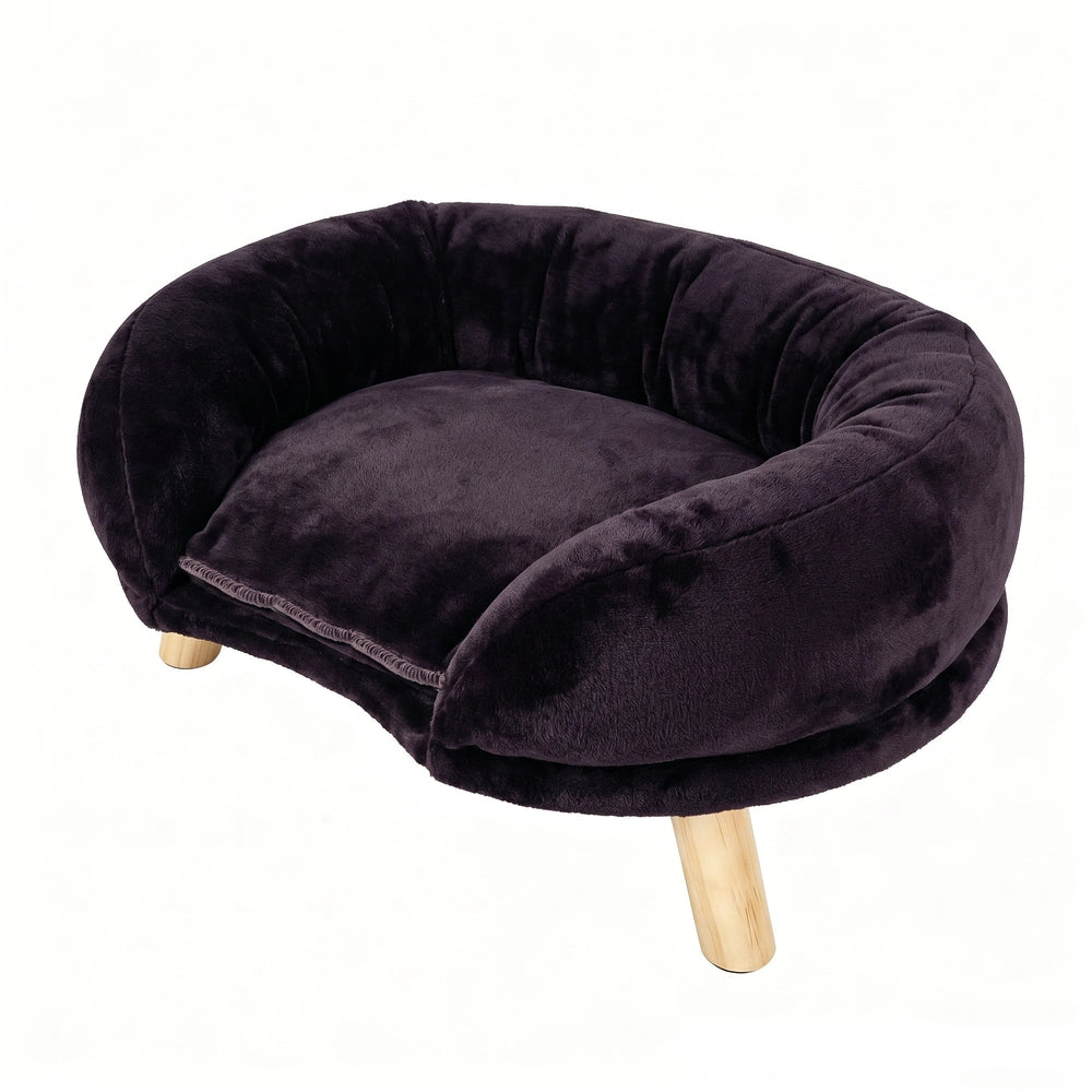 Divano per gatti marrone ¨C Minimal ¨C velluto 60x40x30