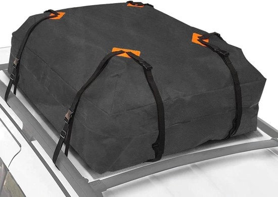 Carrello di carico pieghevole 425 Litri per Auto - Contenitore di bagaglio impermeabile per viaggi e campeggio - Nero