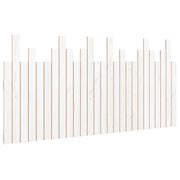 Testiera | Testata da Parete Bianca 166x3x80 cm in Legno Massello di Pino