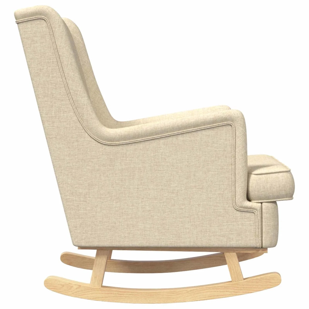 Sedia a dondolo Crema 62 x 80 x 85 cm Tessuto 42029968
