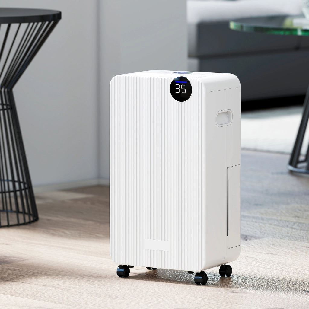 Deumidificatore 12L/giorno 2.1L LED 24h Sicurezza Bambini ¨C Zephmum ¨C Bianco
