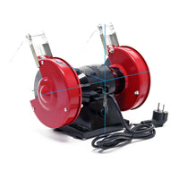 Doppia smerigliatrice 120W 2950 giri/min con 2 mole Ø125mm per sgrossatura e finitura