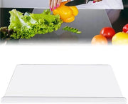 Piastra di taglio acrilica 40 x 30 cm - trasparente - bordo antiscivolo - piastra di taglio da cucina - 3 mm spessa - antiscivolo - per piano di lavoro