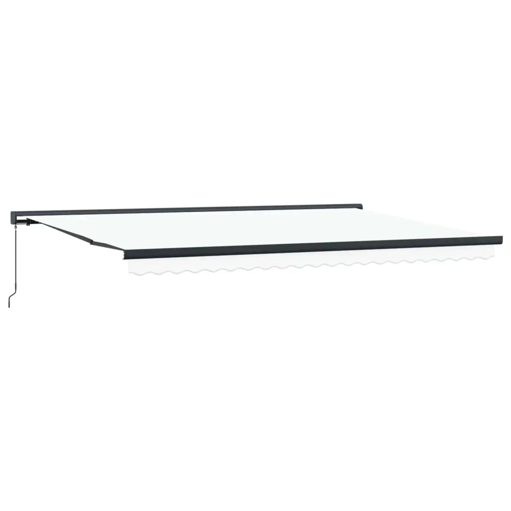 Tenda Retrattile Bianco 500 × 300 cm Tessuto e Metallo 3331365