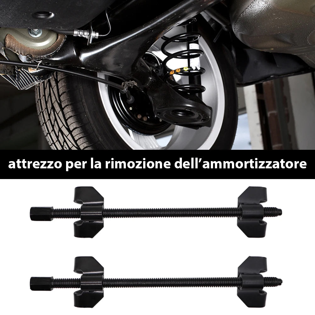 Attrezzi per Montaggio e Smontaggio Ammortizzatori per Auto Moto 38 cm in Acciaio Nero