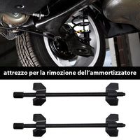 Attrezzi per Montaggio e Smontaggio Ammortizzatori per Auto Moto 38 cm in Acciaio Nero