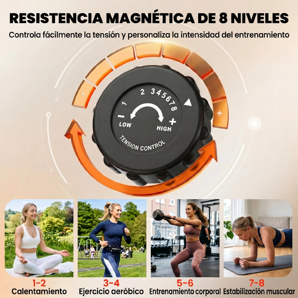 Bicicletta da Camera Pieghevole con Schienale ¨C zephmum ¨C 8 Livelli di Resistenza, LCD, Sella Regolabile