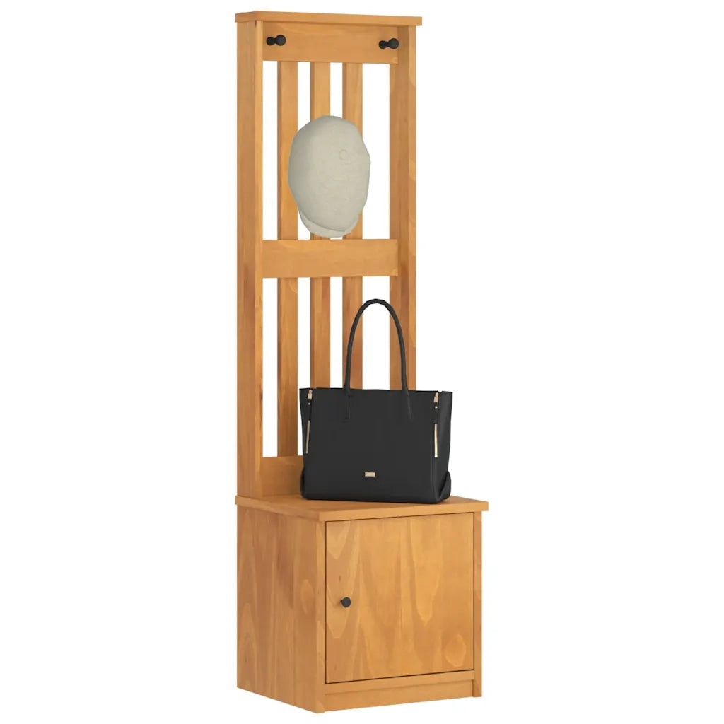Albero da Ingresso SANDNES 45x40x159,5 cm in Legno di Pino 4010484