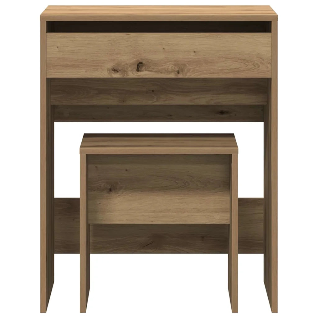 Toeletta | Tavolo da Trucco rovere artigianale 60 x 40 x 75 cm