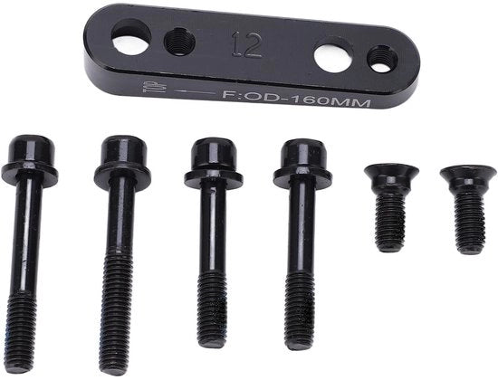 Adattatore di Freni a Disco - In Alluminio - Accessorio per Bicicletta - Adatto per Dischi da 140mm e 160mm - Leggero e Duraturo - Montaggio Facile -...