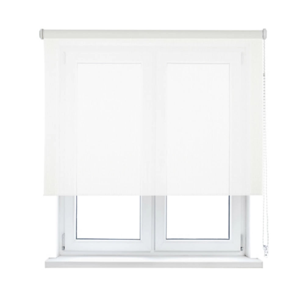 VIEWTEX Tenda a rullo Screen  10% Grado di apertura bianco perla 75 x 250 cm - Made in Europe - 5 anni di garanzia