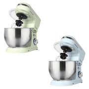 Trade Shop - Impastatrice Planetaria Da Cucina 1000w 5lt Con Coperchio Paraschizzi 3 Ganci 6 Velocità -