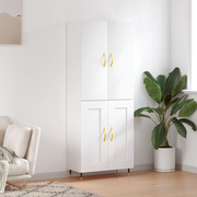 Credenza Bianca 69,5x34x180 cm in Legno Multistrato 3195771