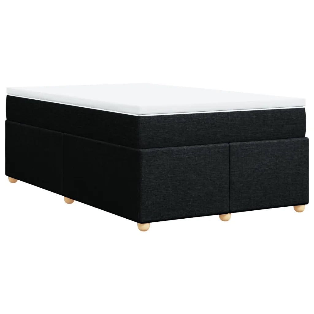 Giroletto a Molle con Materasso Nero 120x190 cm in Tessuto 3285361